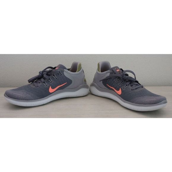 Nike 942837-005 Women's Sz 6 Gunsmoke Gray Free Rn 2018 Running Shoes $100+ - Picture 5 of 8